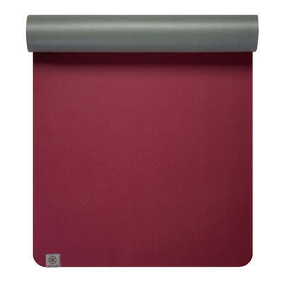 Gaiam Earth Lovers 5 MM Double-Sided Yoga Mat - Red/Gray