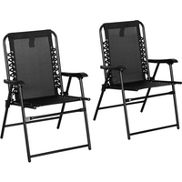 Pair of Outdoor Patio Folding Camping Chairs