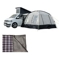 Cubo V2 Campervan Awning With Carpet - Poled Awning 300 x 300 CM - Quick & Easy Setup - Repair Kit & Spare Pole - OLPRO