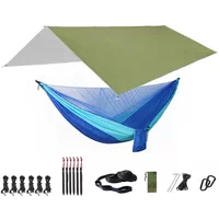 Portable Hammock with Canopy & Bug Net