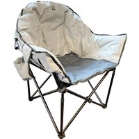 Olympus XL Camping Chair X2 - Grey Colour - The Comfiest Outdoor Chair - Frame Moves Around Your Back - OLPRO