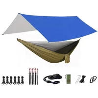 Portable Hammock with Canopy & Bug Net