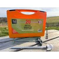 Screw in Hard Ground Rock Pegs Peg With 20pcs Adaptor and Peg Puller