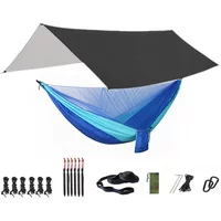 Portable Hammock with Canopy & Bug Net