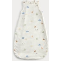 M&S Pure Cotton Dinosaur 1.5 Tog Sleeping Bag (0-3 Yrs) Ivory